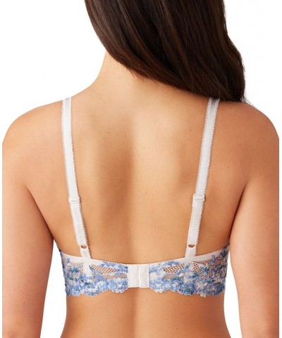 Embrace Lace Underwire Bra 65191 Up To DDD Cup Pastel Parchment/blue Multi $36.40 Bras