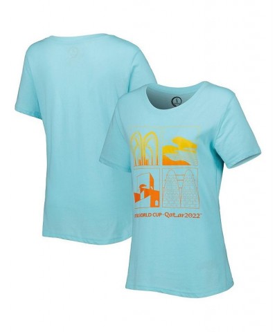 Women's Aqua FIFA World Cup Qatar 2022 Oasis T-shirt Aqua $15.40 Tops