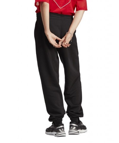 Women's Essentials Fleece High Rise Waist Joggers Black $31.20 Pants