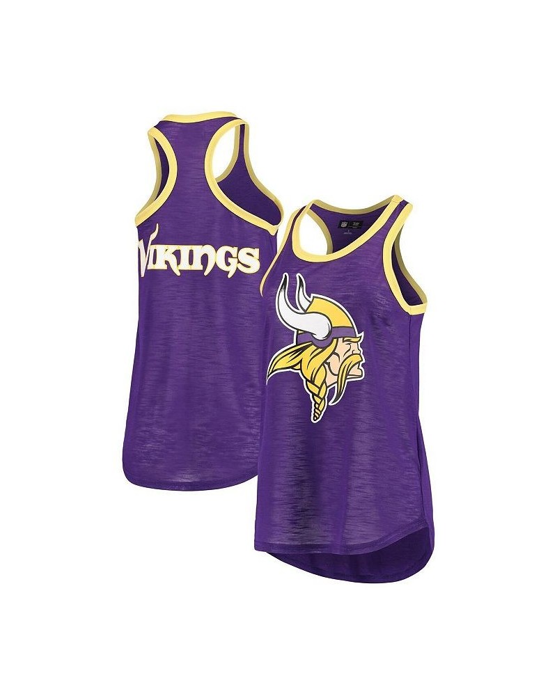 Women's Purple Minnesota Vikings Tater Tank Top Purple $16.00 Tops