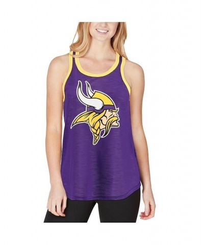 Women's Purple Minnesota Vikings Tater Tank Top Purple $16.00 Tops