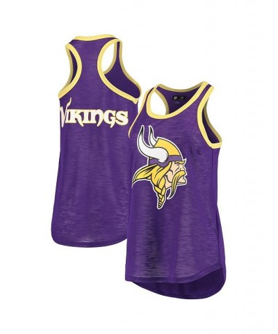 Women's Purple Minnesota Vikings Tater Tank Top Purple $16.00 Tops