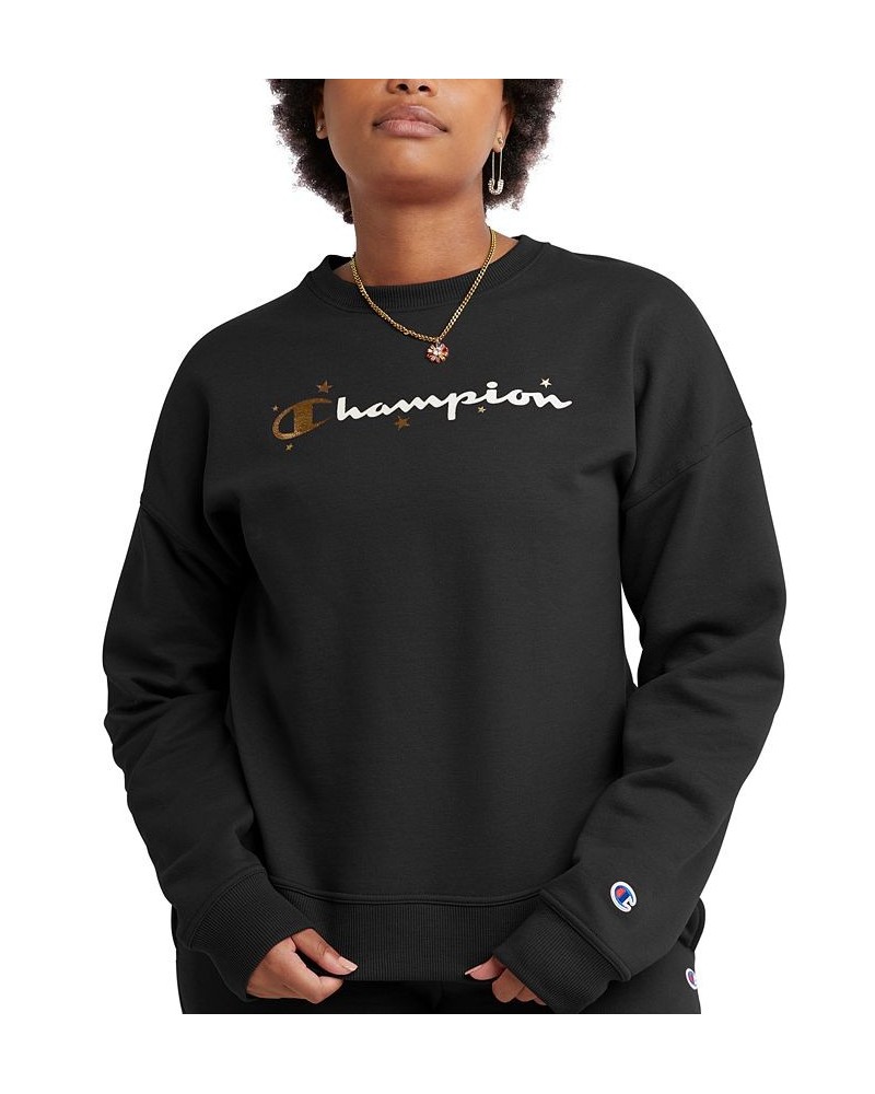 Women's Star Logo Powerblend Crewneck Sweatshirt Black $25.18 Sweatshirts