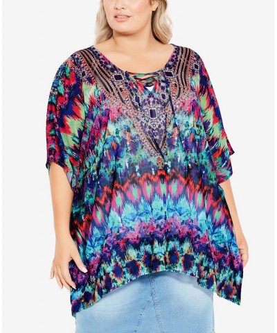 Plus Size Vienna Kaftan Top Hidden Jewels $23.45 Tops