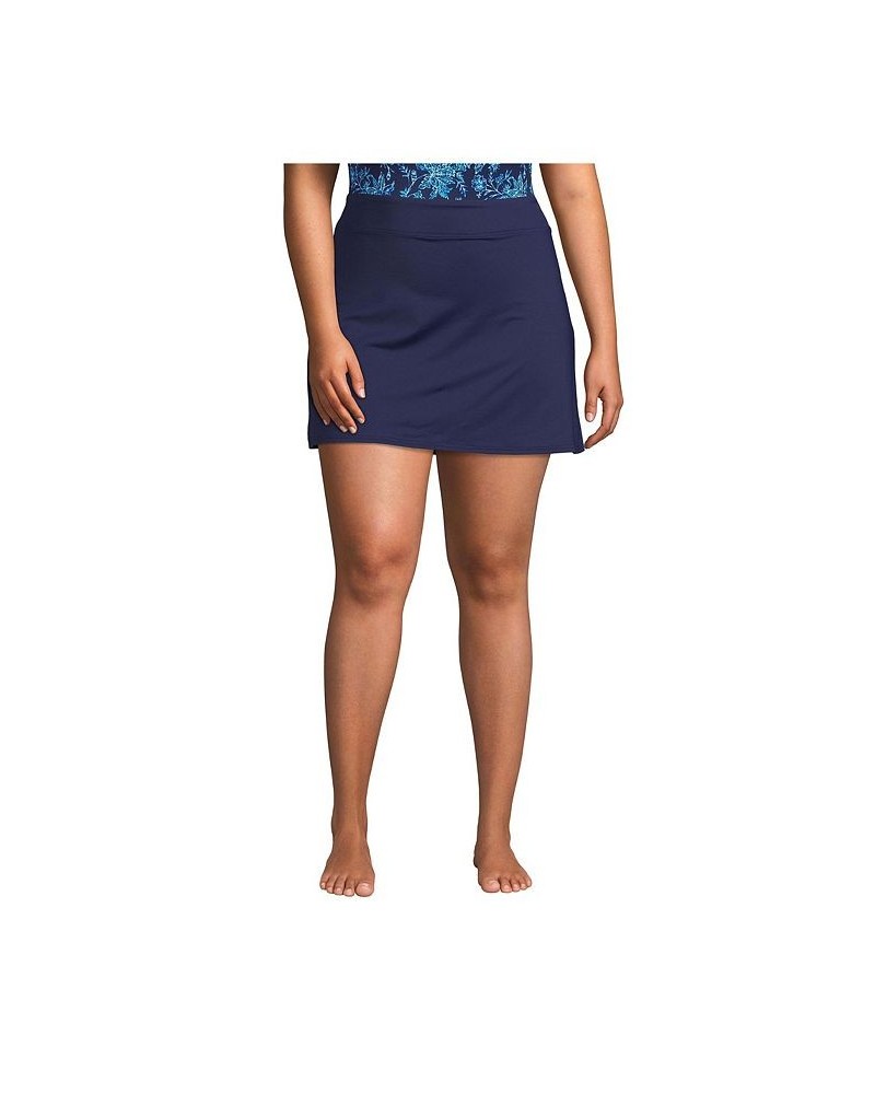 Women's Plus Size Swim Cover-Up Swim Skirt Bottoms Deep sea navy $36.01 Swimsuits