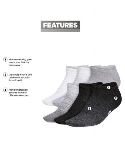 Women's 6-Pk. Superlite Badge of Sport 2 No-Show Socks Black $15.30 Socks