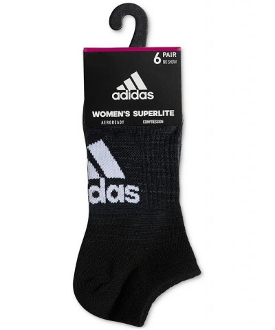 Women's 6-Pk. Superlite Badge of Sport 2 No-Show Socks Black $15.30 Socks