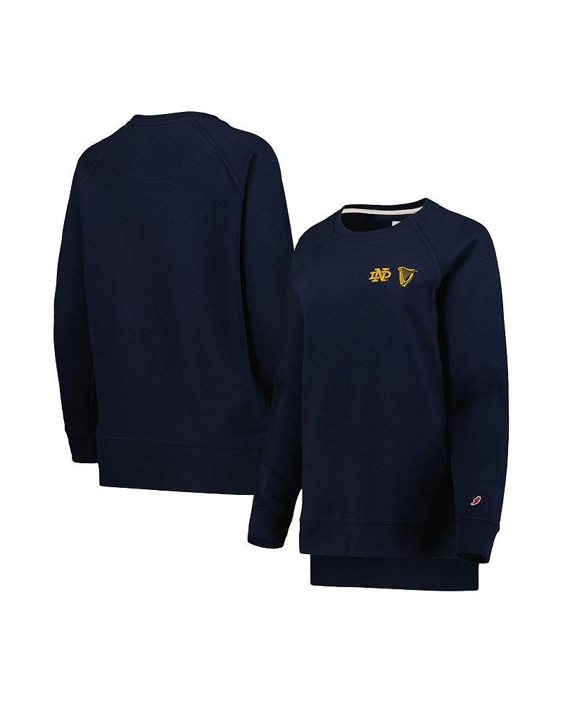 Women's Navy Notre Dame Fighting Irish Guinness Academy Raglan Sweatshirt Navy $42.50 Sweatshirts