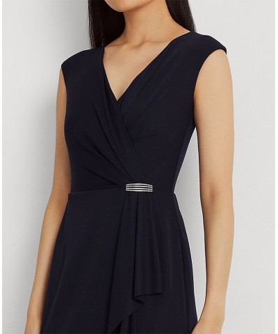 Women's Jersey Cap-Sleeve Cocktail Dress Lighthouse Navy $66.60 Dresses