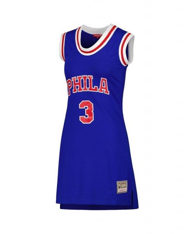 Women's Allen Iverson Royal Philadelphia 76ers 1996 Hardwood Classics Name & Number Player Jersey Dress Royal $57.50 Dresses