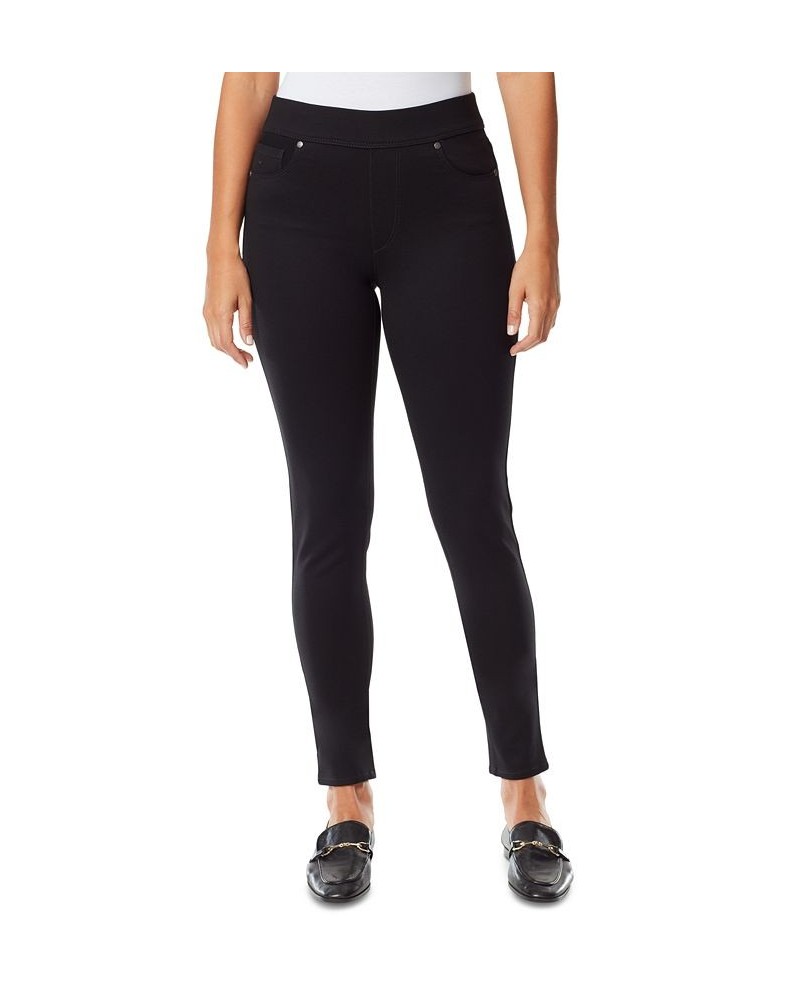 Women's Ponte Pull-On Leggings Black $20.72 Pants