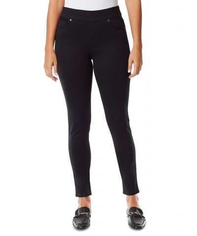 Women's Ponte Pull-On Leggings Black $20.72 Pants