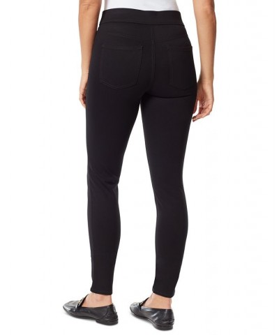 Women's Ponte Pull-On Leggings Black $20.72 Pants