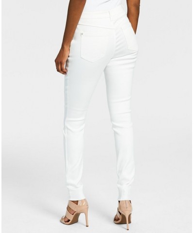 Women's Mid-Rise Ripped Skinny Jeans White $19.08 Jeans