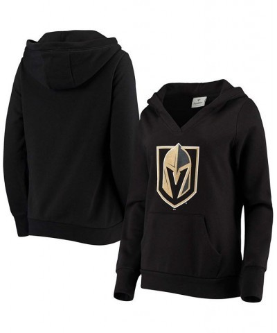 Plus Size Black Vegas Golden Knights Primary Team Logo Fleece V-Neck Pullover Hoodie Black $40.49 Sweatshirts