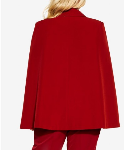 Trendy Plus Size Emma V-neck Jacket True Red $56.62 Jackets