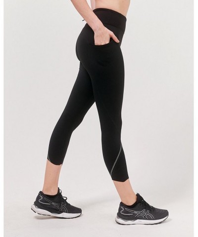 Ready and Go Reflective Laser Cut Ventiflo Leggings 23" for Women Black $46.02 Pants