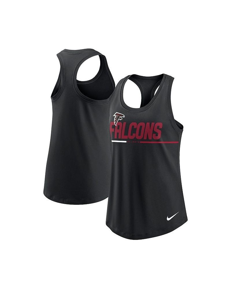 Women's Black Atlanta Falcons Team Name City Tri-Blend Racerback Tank Top Black $26.09 Tops