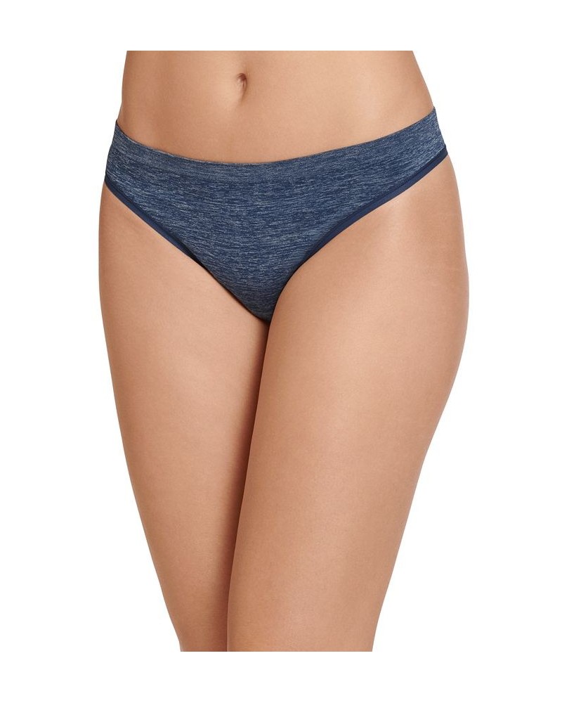 Women's Smooth and Shine Thong Underwear Blue $9.80 Panty