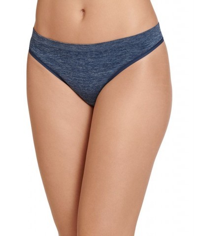 Women's Smooth and Shine Thong Underwear Blue $9.80 Panty