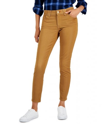 Women's TH Flex Waverly Sateen Skinny Pants Brown $28.86 Pants