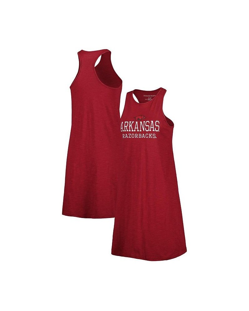 Women's Cardinal Arkansas Razorbacks Coastal Racerback Tank Dress Red $24.20 Dresses