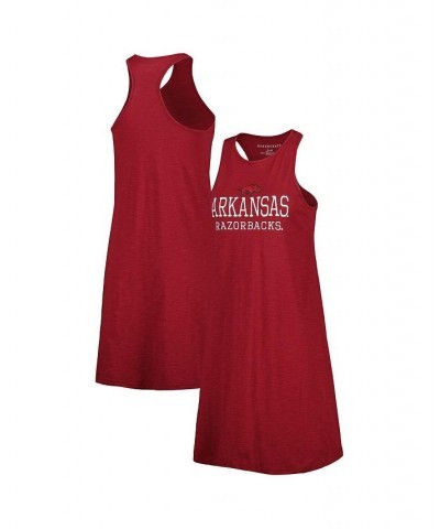 Women's Cardinal Arkansas Razorbacks Coastal Racerback Tank Dress Red $24.20 Dresses