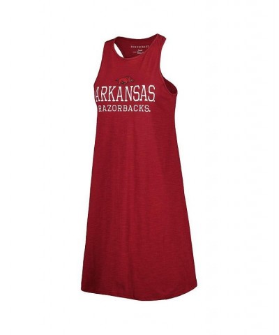 Women's Cardinal Arkansas Razorbacks Coastal Racerback Tank Dress Red $24.20 Dresses