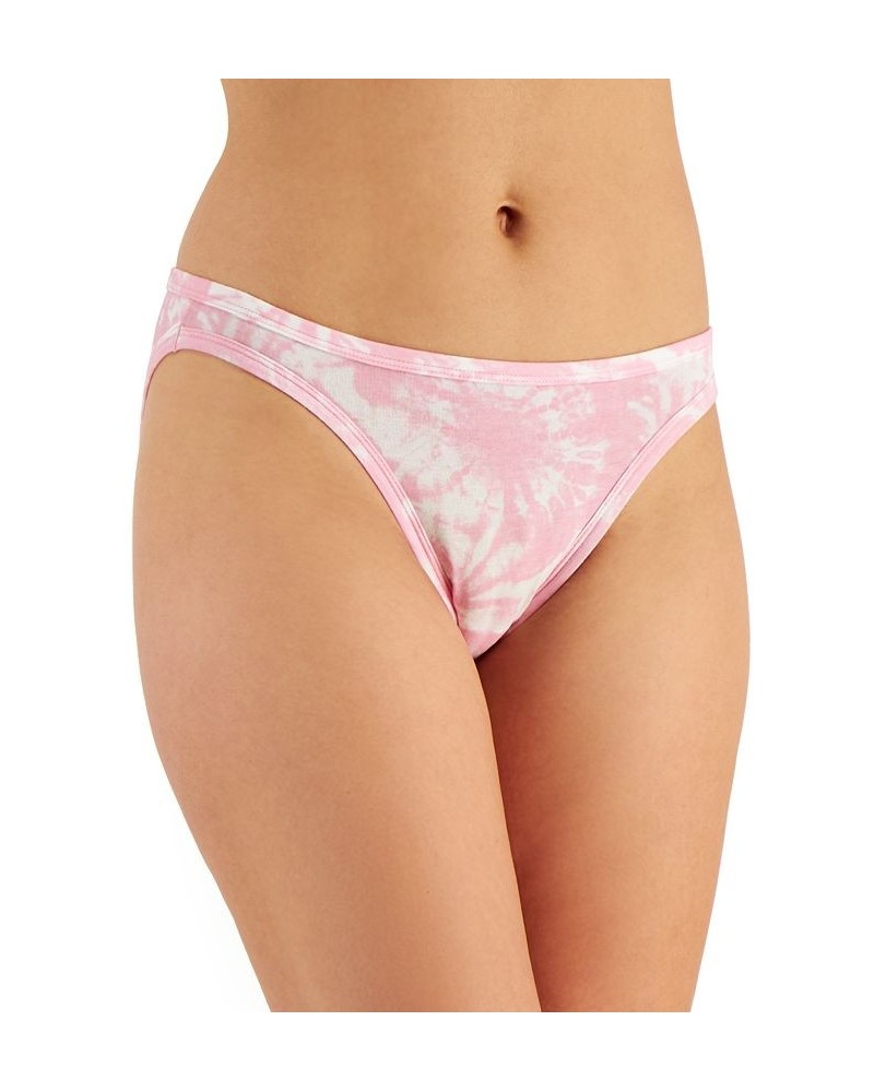 Women’s Lace Trim Bikini Underwear Tiedye Pink $8.63 Panty