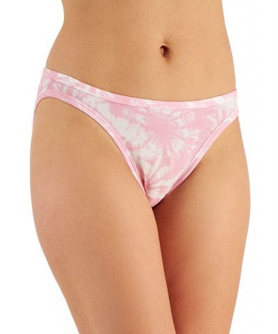 Women’s Lace Trim Bikini Underwear Tiedye Pink $8.63 Panty