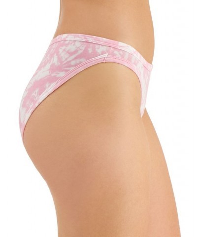 Women’s Lace Trim Bikini Underwear Tiedye Pink $8.63 Panty