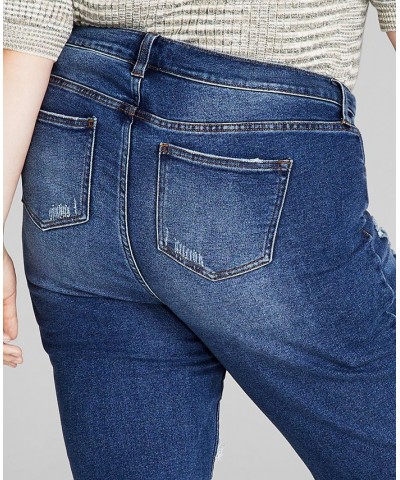 Trendy Plus Size Ripped Flare-Leg Jeans Off Road $13.80 Jeans