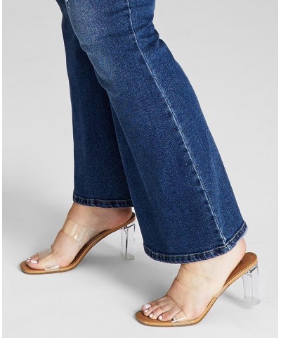 Trendy Plus Size Ripped Flare-Leg Jeans Off Road $13.80 Jeans