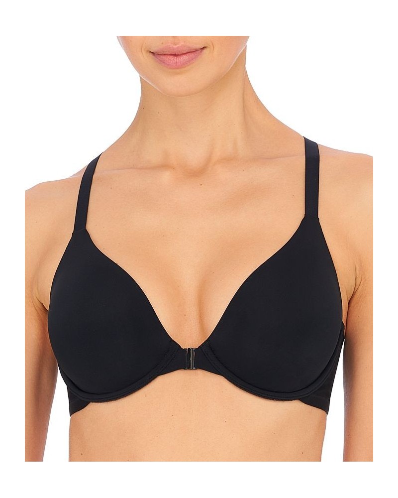 Women's Full-Figure Smoothing Front-Close Underwire Bra 738271 Black $24.84 Bras