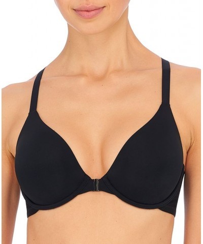 Women's Full-Figure Smoothing Front-Close Underwire Bra 738271 Black $24.84 Bras