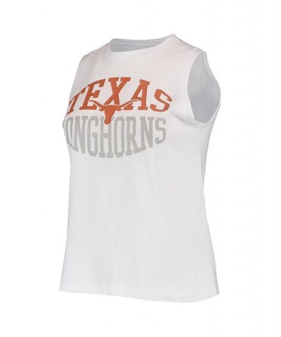 Women's Charcoal White Texas Longhorns Tank Top and Leggings Sleep Set Charcoal, White $35.74 Pajama