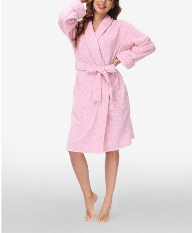 Women's Printed Plush Robe Scrolls $25.91 Sleepwear