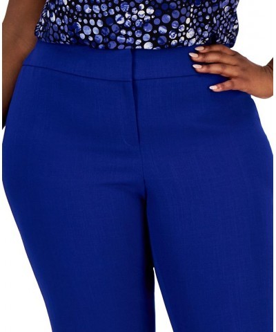 Plus Size Straight-Leg Modern Dress Pants Blue $39.60 Pants