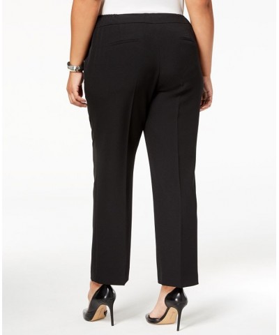 Plus Size Straight-Leg Modern Dress Pants Blue $39.60 Pants