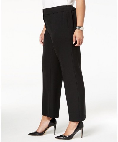 Plus Size Straight-Leg Modern Dress Pants Blue $39.60 Pants