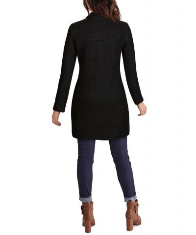 Asymmetrical Bouclé Walker Coat Black $100.75 Coats