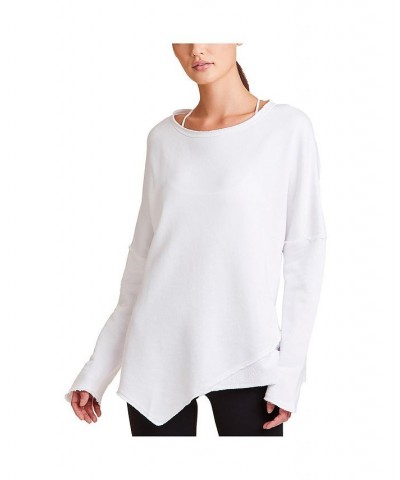 Adult Women Exhale Sweatshirt White $61.64 Sweatshirts