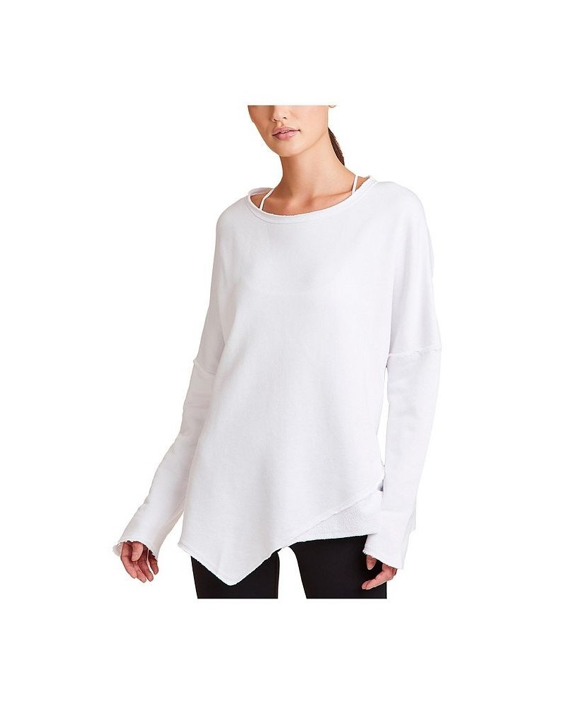 Adult Women Exhale Sweatshirt White $61.64 Sweatshirts