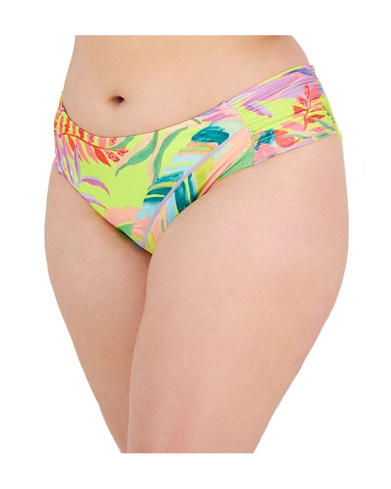 Plus Size Costa Bella Side-Shirred Hipster Bikini Bottoms Multi $39.00 Swimsuits