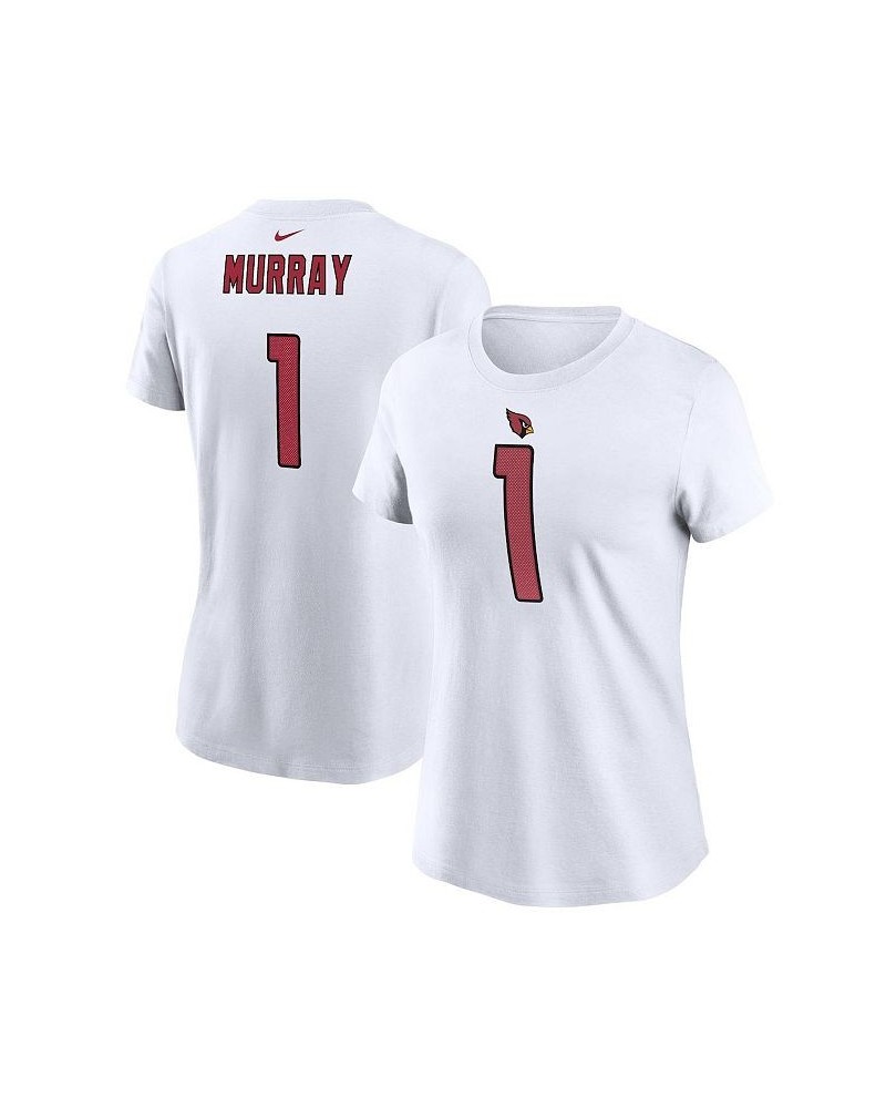 Women's Kyler Murray White Arizona Cardinals Player Name Number T-shirt White $29.99 Tops