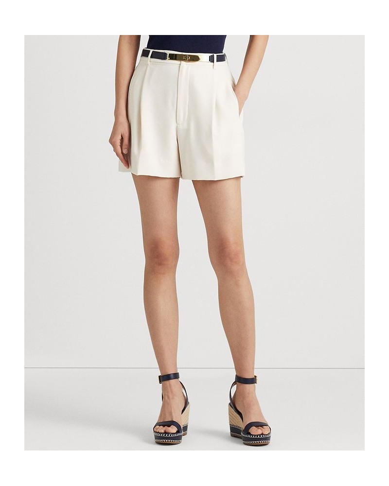 Women's Pleated Georgette Shorts Mascarpone Cream $58.05 Shorts