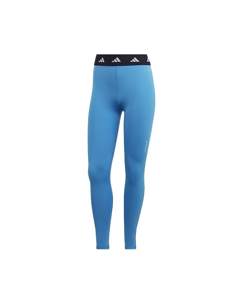 Women's Techfit 7/8 Training Leggings Blue $22.00 Pants