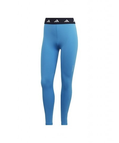 Women's Techfit 7/8 Training Leggings Blue $22.00 Pants