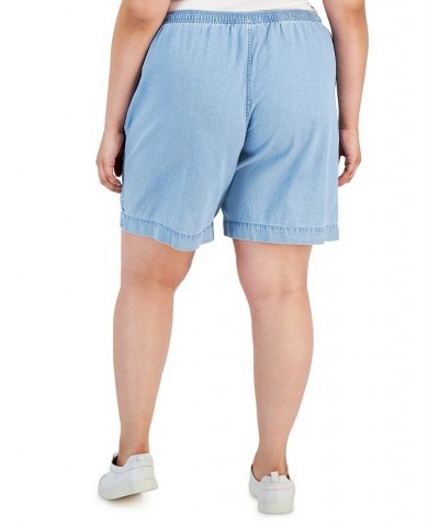 Plus Size Cotton Emelia Pull-On Shorts Horizon Wash $11.17 Shorts