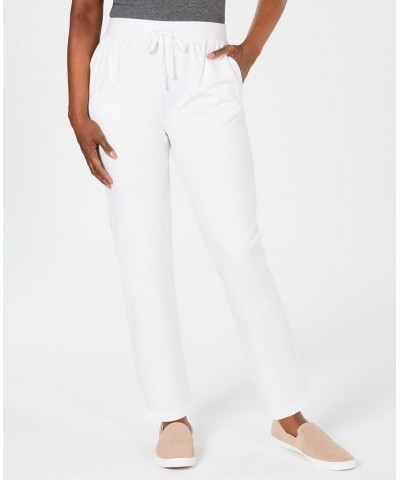 Petite Short Active Drawstring Pant Bright White $10.58 Pants